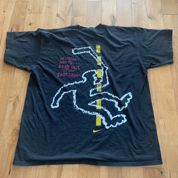 1990s Nike Roller Hockey T-shirt Vintage Made in … - image 2
