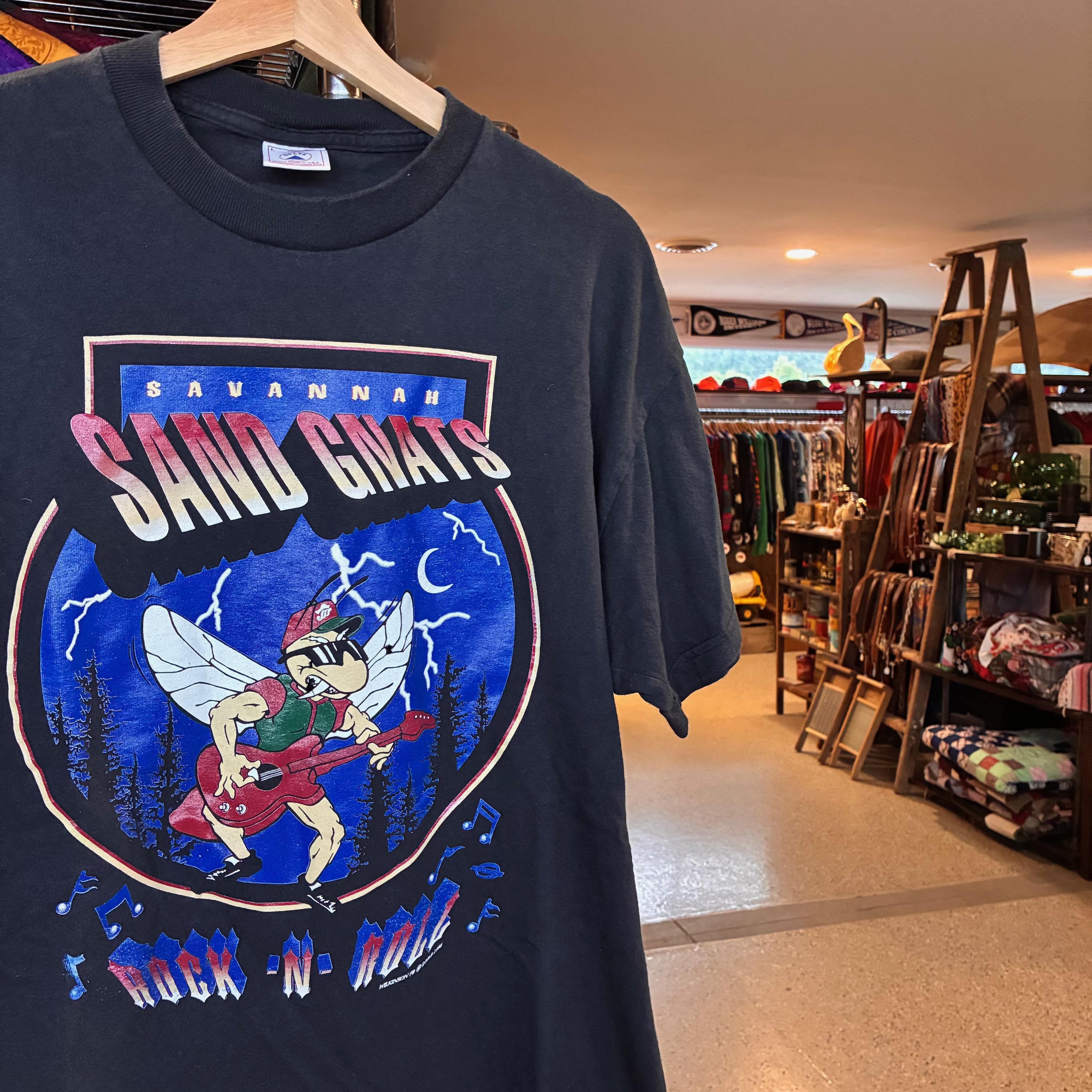 Waive MUD FRIENDS 泥友 CD Tシャツ ラババン グッズ Rare 1990s Vintage SAVANNAH SAND GNATS Rock N Roll T-shirt Milb