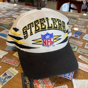 1990s Pittsburgh Steelers Diamond Spike Snapback Hat Vintage Logo