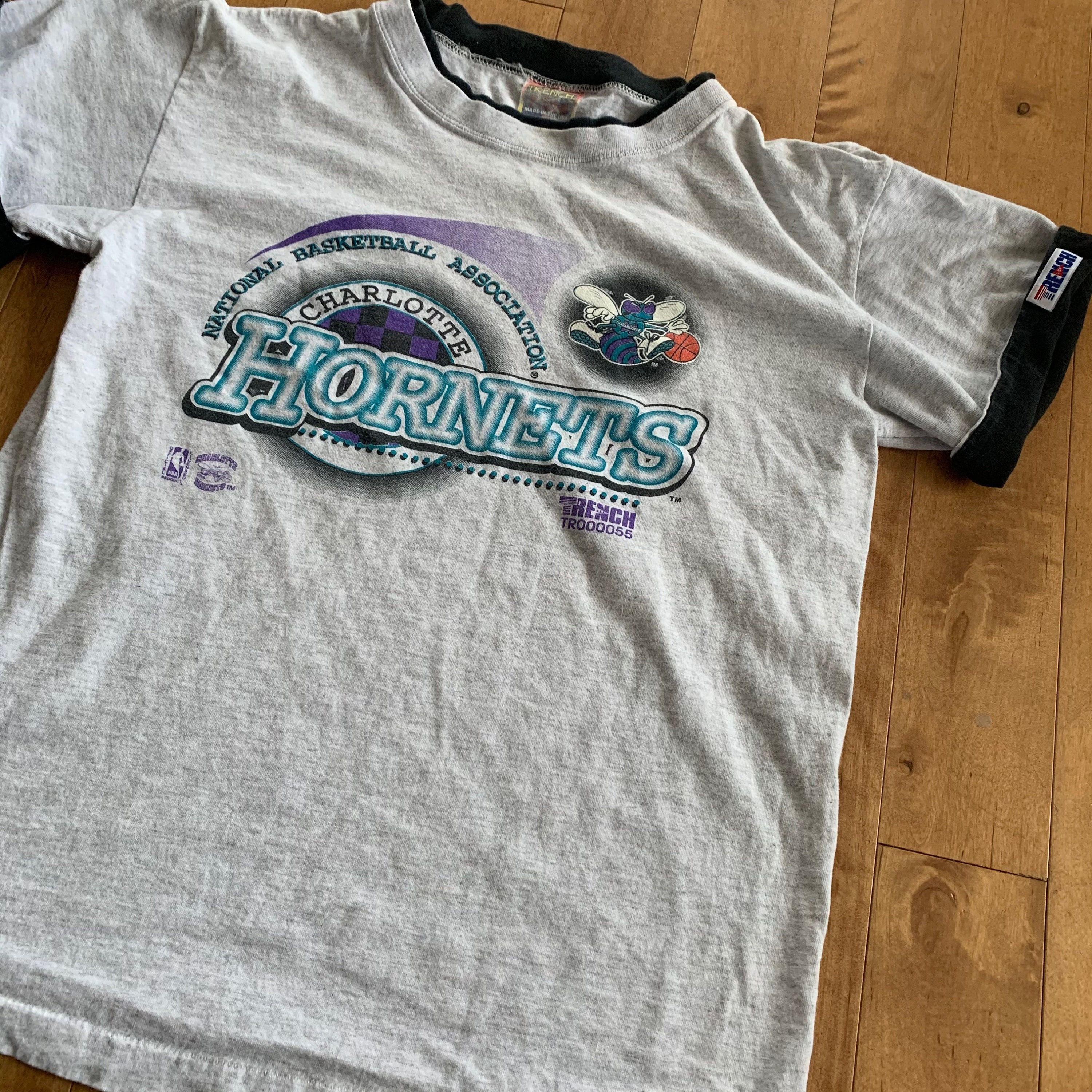 Charlotte Hornets T-Shirt Classic Retro Sweatshirt Basketball 90S