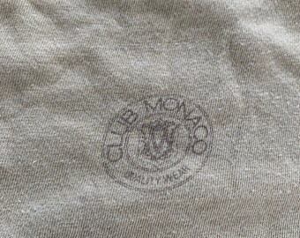 Vintage Club Monaco T-shirt, Faded Beige 100% Cotton, 2000s Y2K