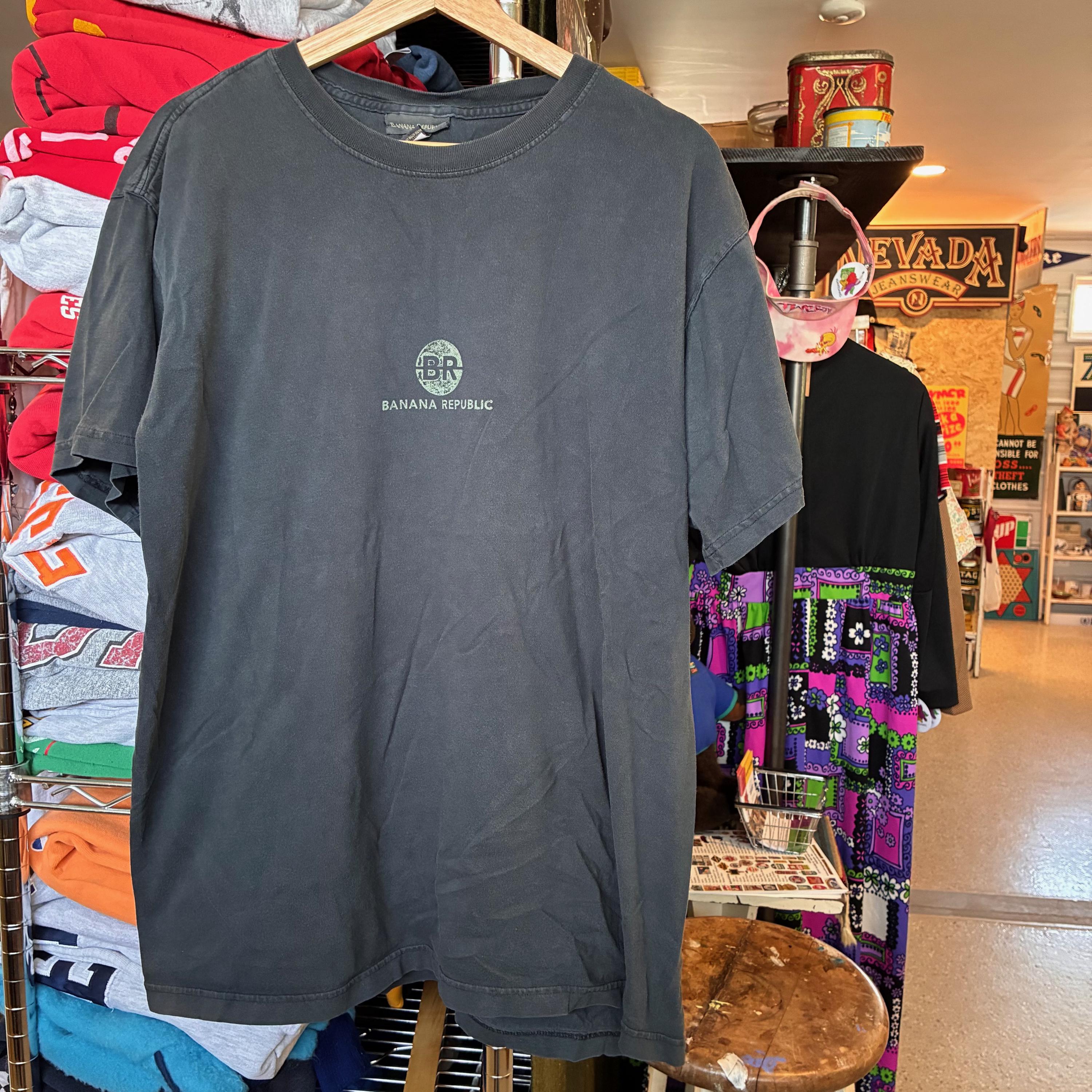 1990年代ヴィンテージ バナナリパブリック Tシャツ グレー ベーシックT 