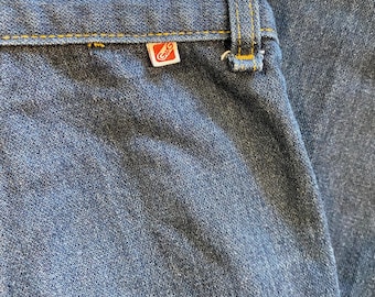 1970s Vintage GWG Kids Flared Jeans Retro Medium Wash Denim Pants 22” waist