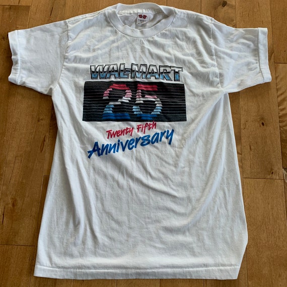 1987 Wal-Mart 25th Anniversary T-shirt Vintage 1980s … - Gem