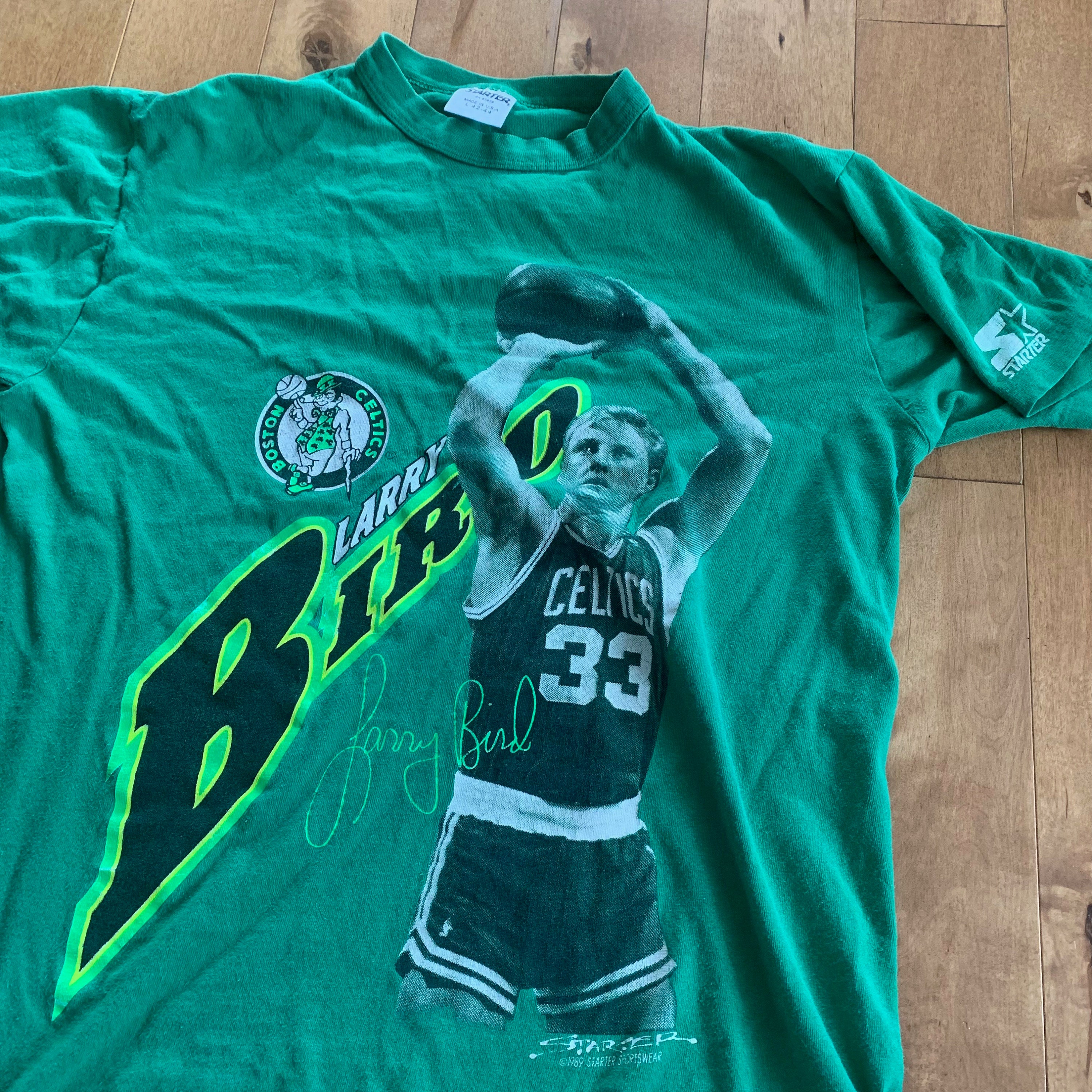 Larry LEGEND Bird Boston Celtics NBA T-Shirt Size YOUTH SMALL