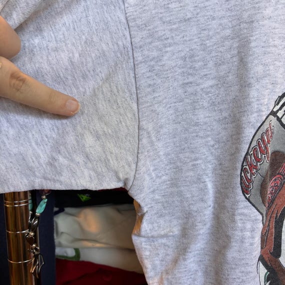 1990s Vintage Ohio State BUCKEYES T-shirt Brutus … - image 7