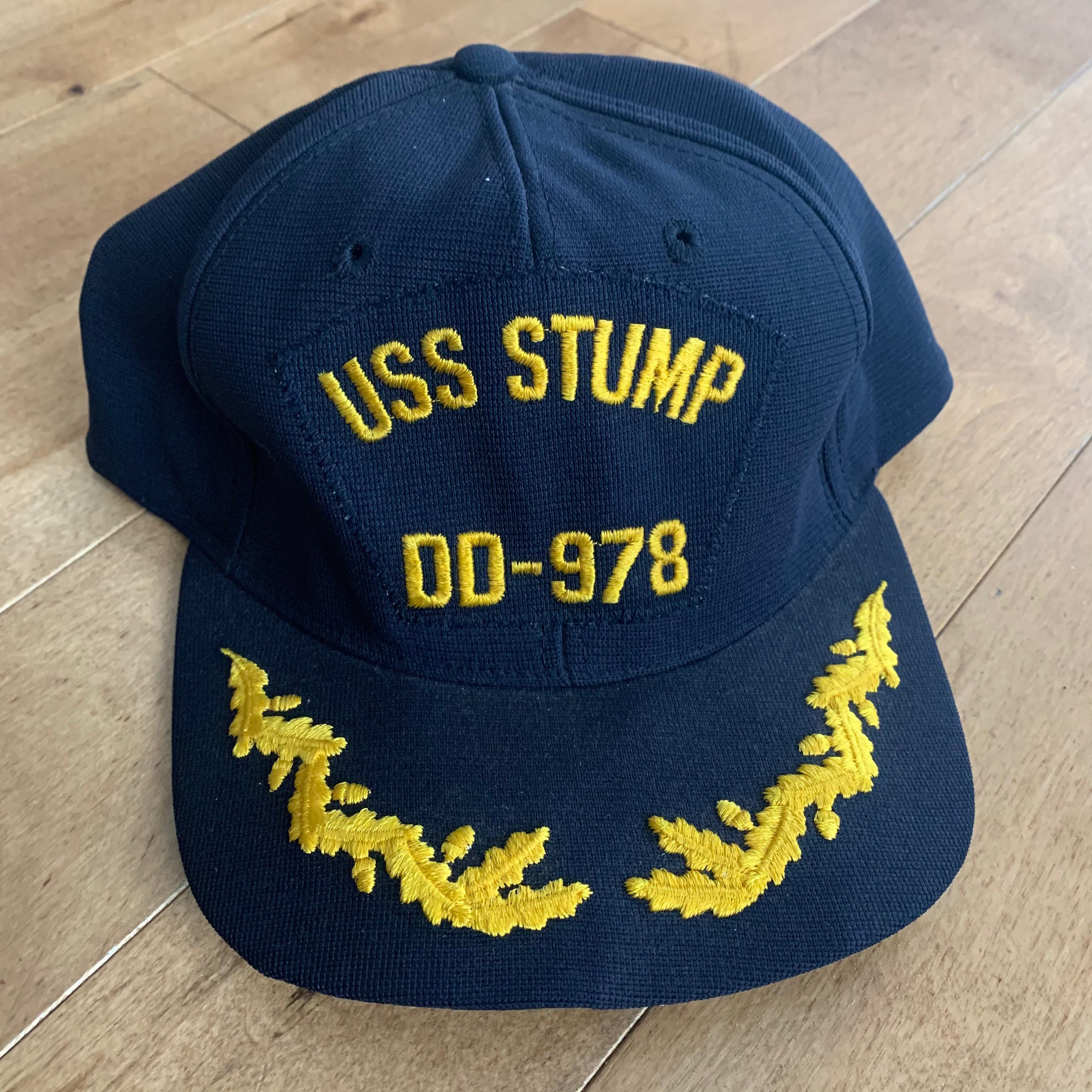USS Hopewell DD-681 Trucker Cap Hat Mesh Snapback Blue Embroidered Destroyer 70s USS Dallas SSN-700 Mesh Snapback Cap Hat Navy Blue Boat  main image 3