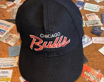 Vintage 1990's Sports Specialties Chicago Bulls Script Logo Twill