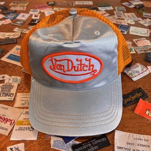 2000s VON DUTCH Trucker Hat Y2K Snapback Meshback Baseball Cap Deadstock