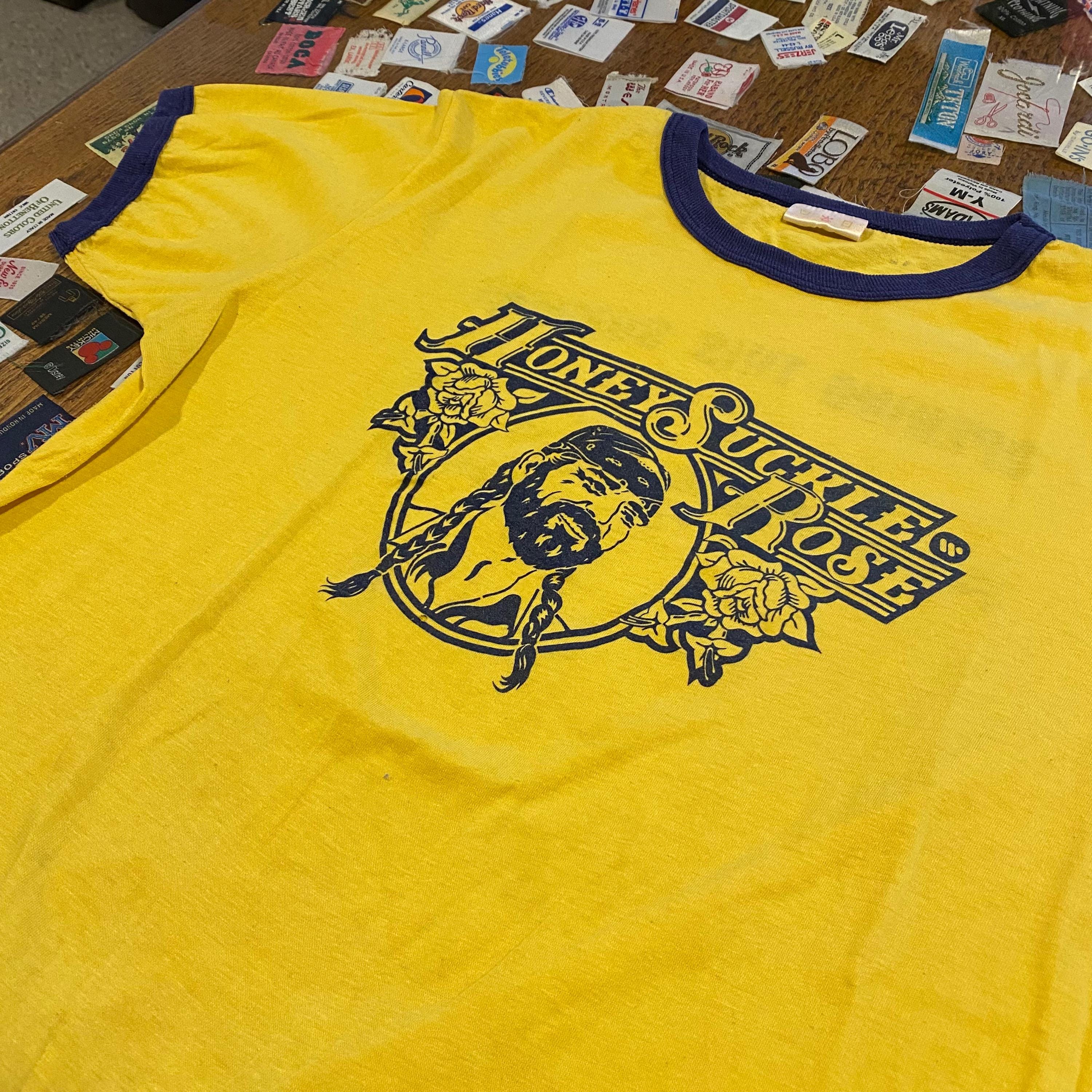 1980 Honeysuckle Rose Warner Bros Movie Promo Tee Vintage 80s Willie Nelson Romance Musical Ringer Tee