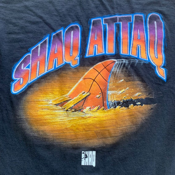 90s Shaq Attaq Basketball T-shirt Vintage 1990s Reebok Made in - Etsy Norway