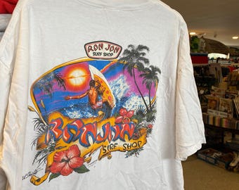 Vintage 1988 Ron Jon Surf Shop T-Shirt, Cocoa Beach Surfing