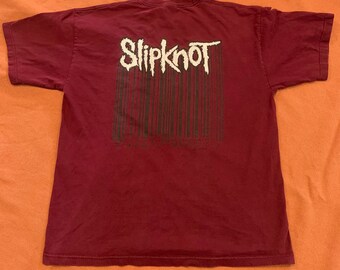 Vintage Late 90's - Early 2000's Slipknot Barcode UPC T