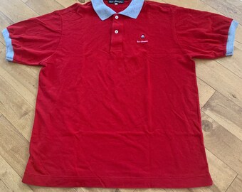 1990s Tonino Lamborghini Embroidered Polo Shirt Vintage Luxury