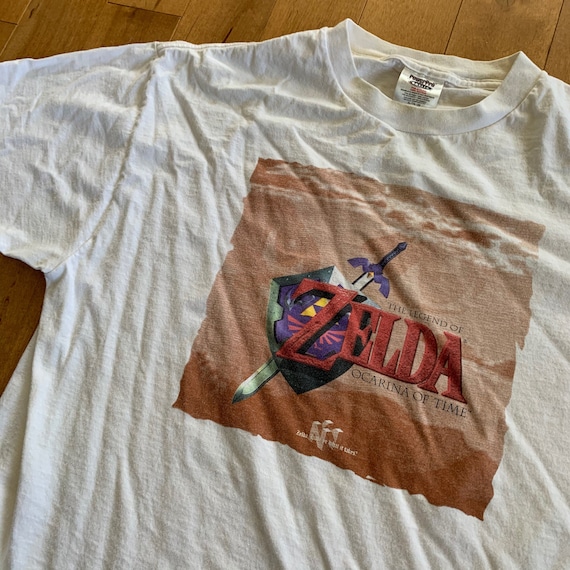 最安値 ゼルダの伝説 1998年物 Tシャツ リンク 時のオカリナ 