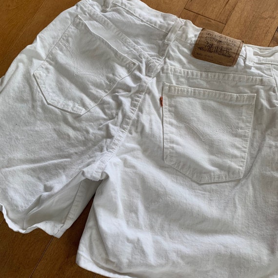 1990s Levis 951 Relaxed Fit Womens White Jean Shorts Vintage Made in USA 100 Cotton Orange Tab Jorts Ladies Etsy