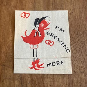 1950s Vintage VALENTINE Valentine&#39;s Day Card Made in USA Paper Ephemera Holiday