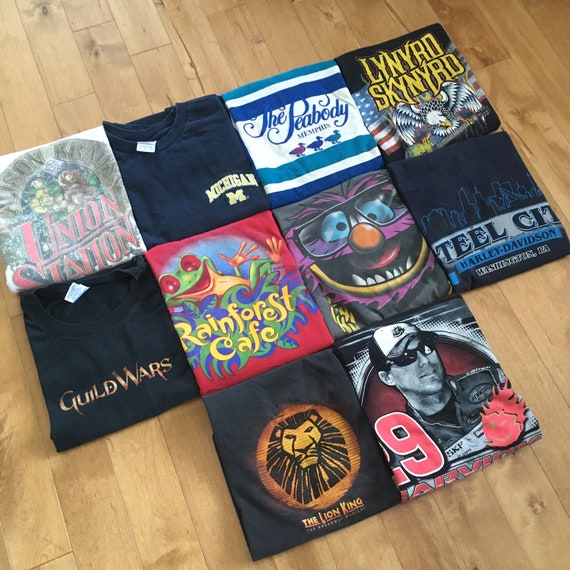 Vintage Early 2000s Streetwear Mixed Tshirt Lot Reseller Etsy
