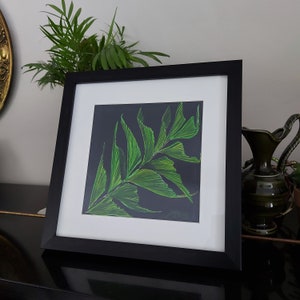 FISCHSCHWANZ PALME - Original Kunst von Jill McColl aus der Serie &#39;Plants With Animal Names&#39;