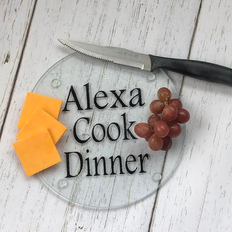 Glass Cutting Board Small Cutting Board Round Cutting Board Etsy