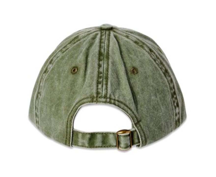 Yaya custom hat in Olive Green One of my favorite outlaw 3D textured hats ✨ Hand painted  main image 4