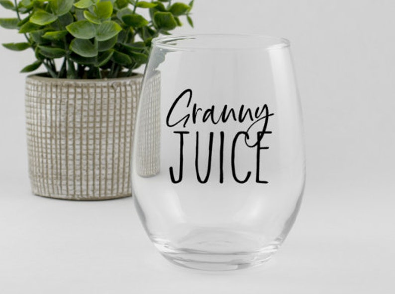 Granny Wine Glass Personalized Stemless Wine Glass Custom - Etsy