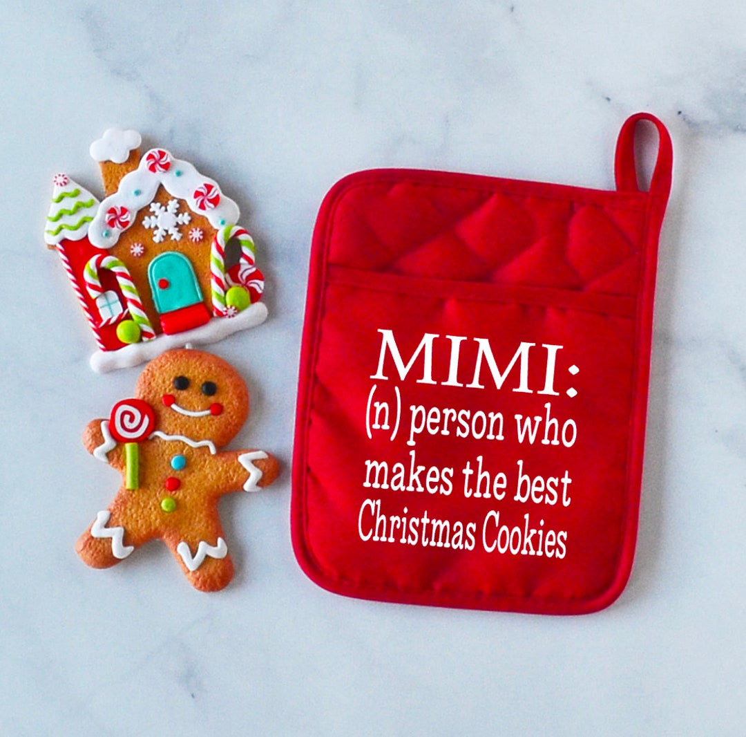 Mimi Christmas Pot Holder Gift for Mimi Hot Pad Oven Etsy