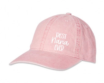 Nana Hat, Gift For Nana, Nana Mother's Day Gift, Christmas Gift For Nana, Adjustable Ladies Baseball Hat, Personalized Hat For Nana