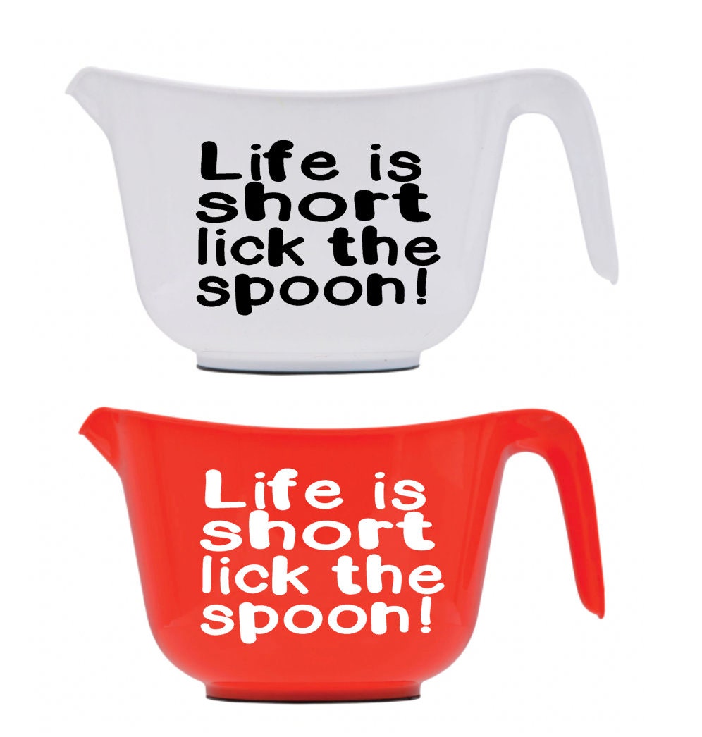 Kitchen & Dining Gift for a Baker Funny Kitchen Gift Life Is Short Lick