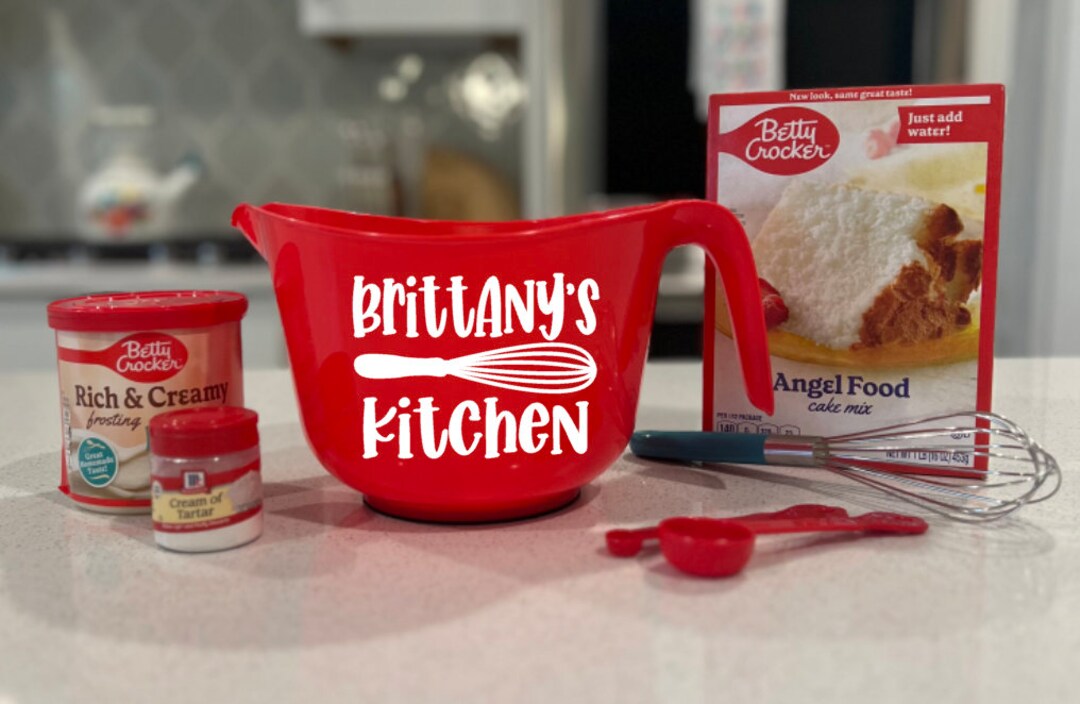 Personalized Kitchen Mixing Bowl, Gift for Grandchild, Baking Gift for