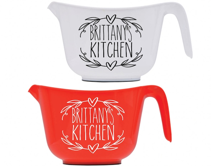 Personalized Kitchen Mixing Bowl, Custom Gift, Mother's Day Gift
