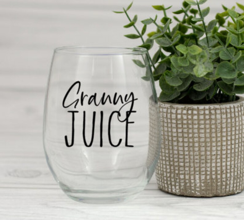 Granny Wine Glass Personalized Stemless Wine Glass Custom - Etsy