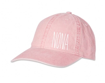 Nona Hat, Gift For Nona, Nona Mother's Day Gift, Christmas Gift For Nona, Adjustable Ladies Baseball Hat, Personalized Hat