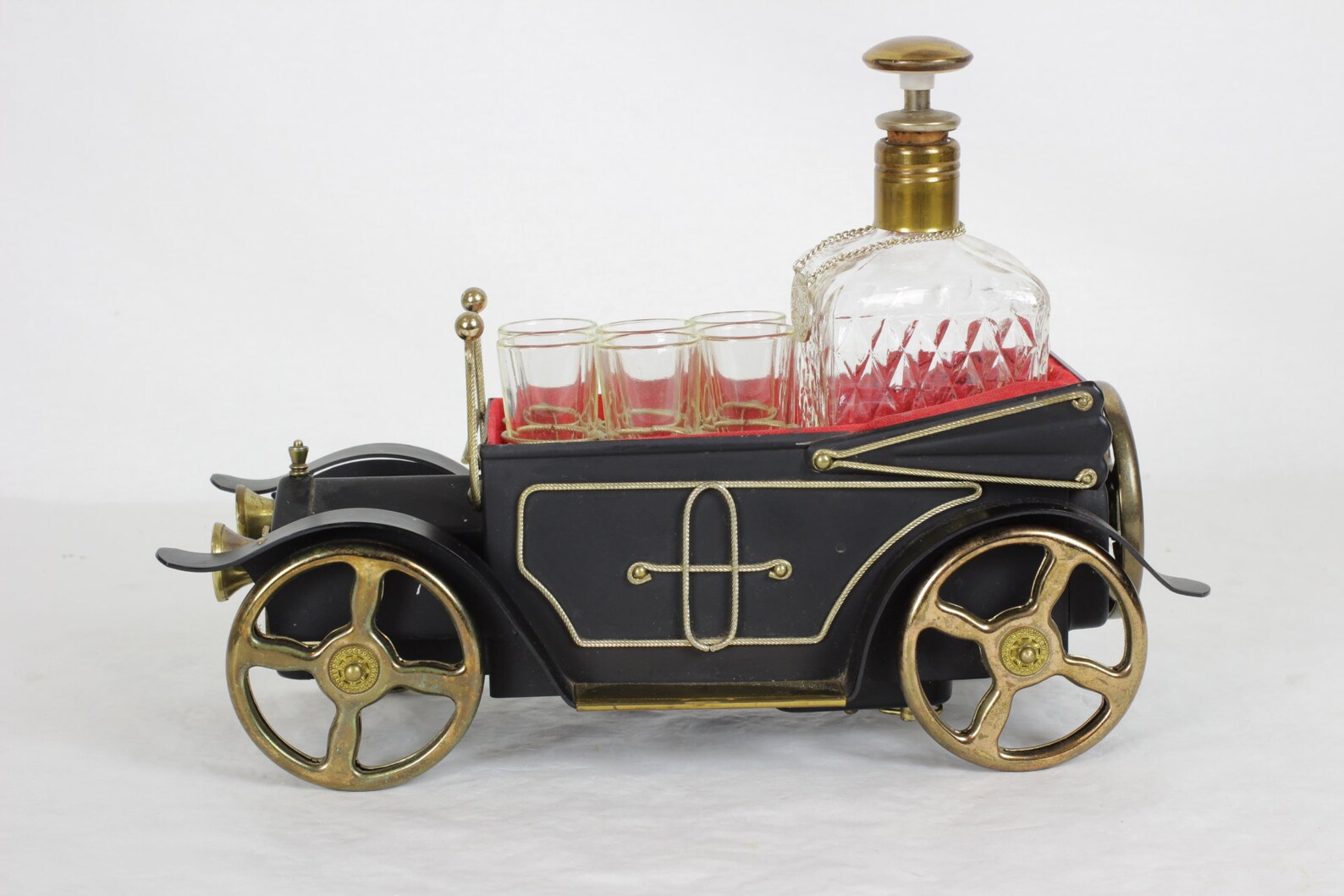 Mid Century Decanter Set in the Shape of a Car Etsy