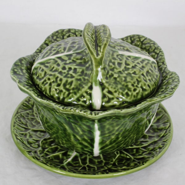 Cabbage Soup Bowl, Majolica Soup Tureen