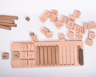 Houten speelgoed voor gevorderden rekenbord - educatief speelgoed