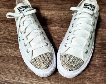 blinged out wedding shoes