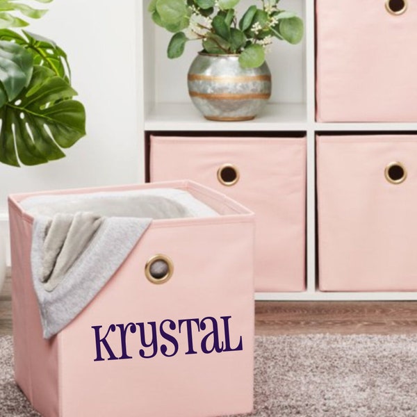 Personalized Collapsible Cube Storage Bins Custom Storage