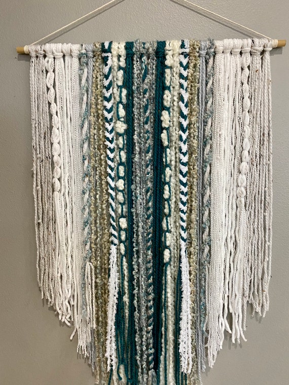 Yarn Tapestry Wall Hanging. Etsy