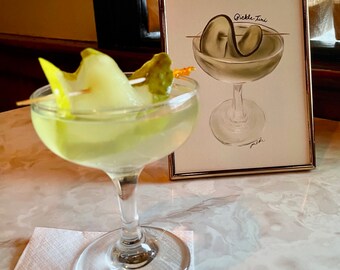 Pickle-tini cocktailprint **Digitale download**