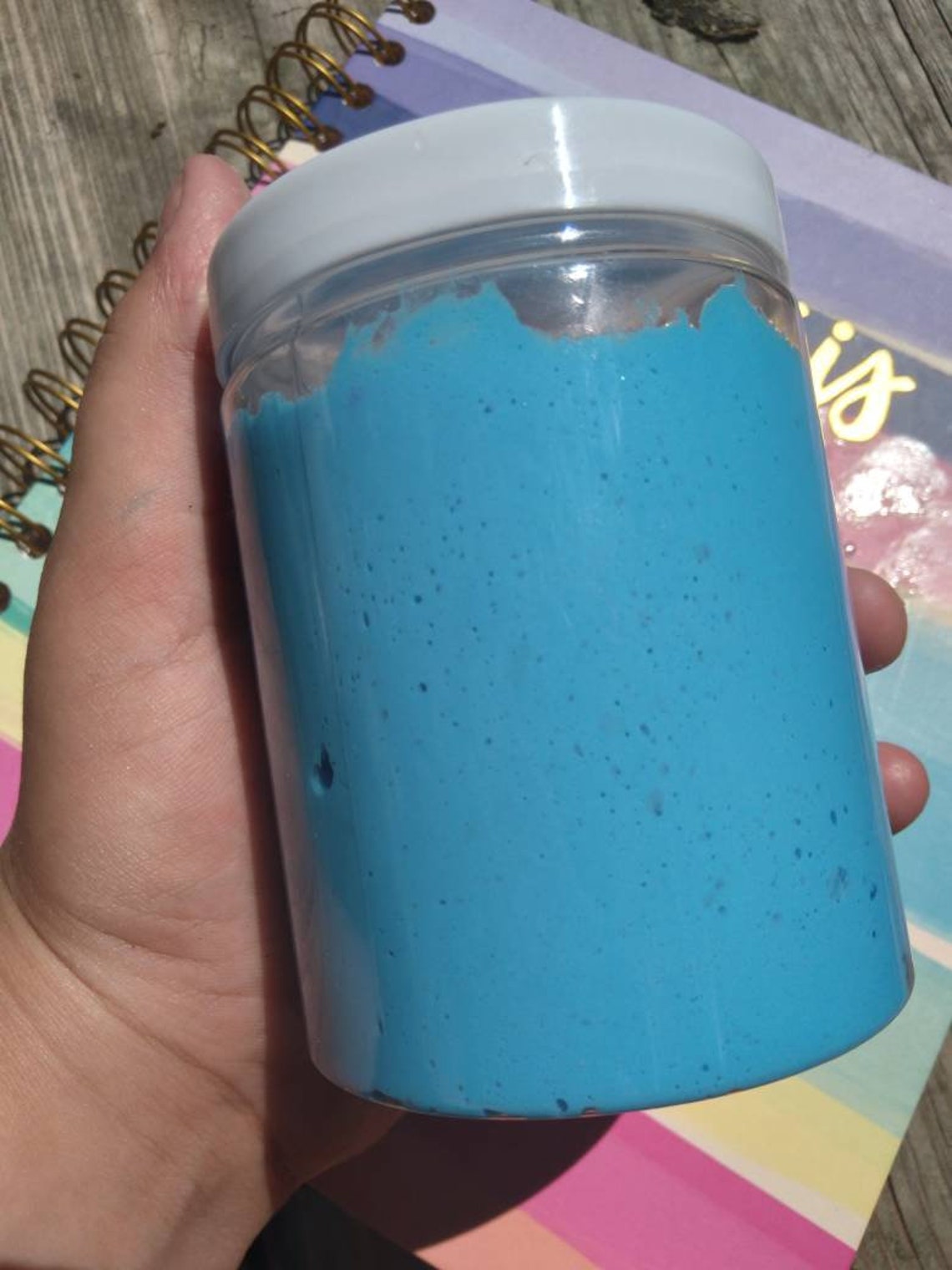 Blueberry boba fluffy slime Etsy