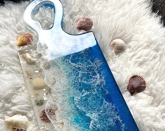 Resin Ocean Charcuterie Board, home decor, kitchen decor, beach house decor, free shipping, gift ideas, housewarming gifts