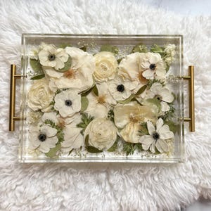 Wedding Bouquet Preservation, Custom Resin Tray (11x14 inch) afbeelding 13