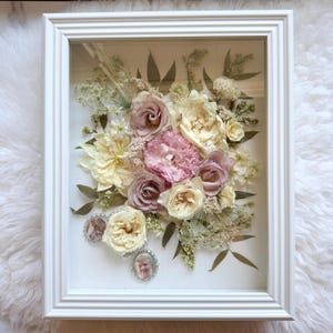 Préservation de bouquet de boîte d&#39;ombre, préservation de fleurs de mariage, cadeaux pour le couple, cadeau de mariage, souvenir de mariée