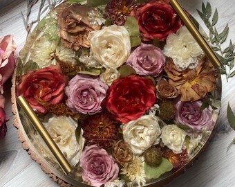 Bouquet Preservation, 12-inch Round Resin Custom Bridal Bouquet