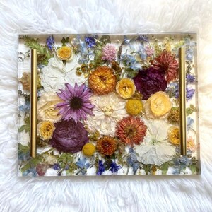 Resin bouquet preservation, 11 by 14 in pressed tray, bouquet preservation, wedding gift, wedding bouquet preservation, floral preservation