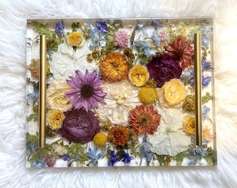 Resin bouquet preservation, 11 by 14 in pressed tray, bouquet preservation, wedding gift, wedding bouquet preservation, floral preservation