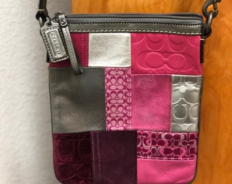 mauve coach purse