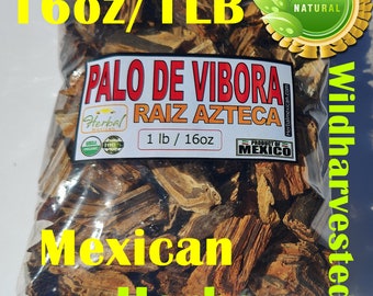1LB Palo de vibora,Raiz Azteca, raiz de vibora, Palo de la vibora Mexican Herbs 16oz !!!