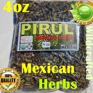 Pirul Hierba Schinus molle peppercorn false pepper tree California Peruvian pepper tree 4oz !!!